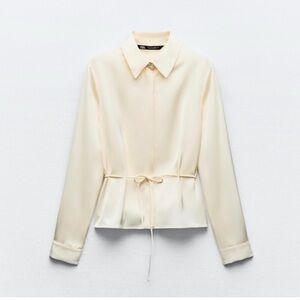 Zara satin blouse